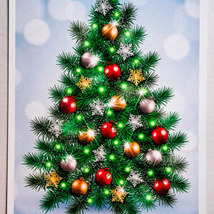 Merry Christmas Tree Postcard